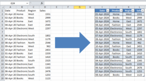 raw data for excel dashboards.