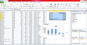 image describing column excel chart.