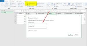 Image describing how to replace values.