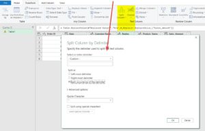 describing delimiter in Power Query.