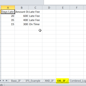 OR IF Excel logical Function.