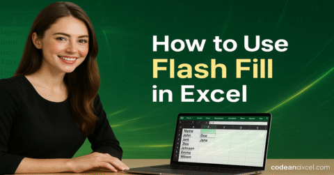 Flash Fill in Excel featured image.