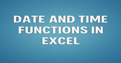 cover image of date and time functions in Excel article.